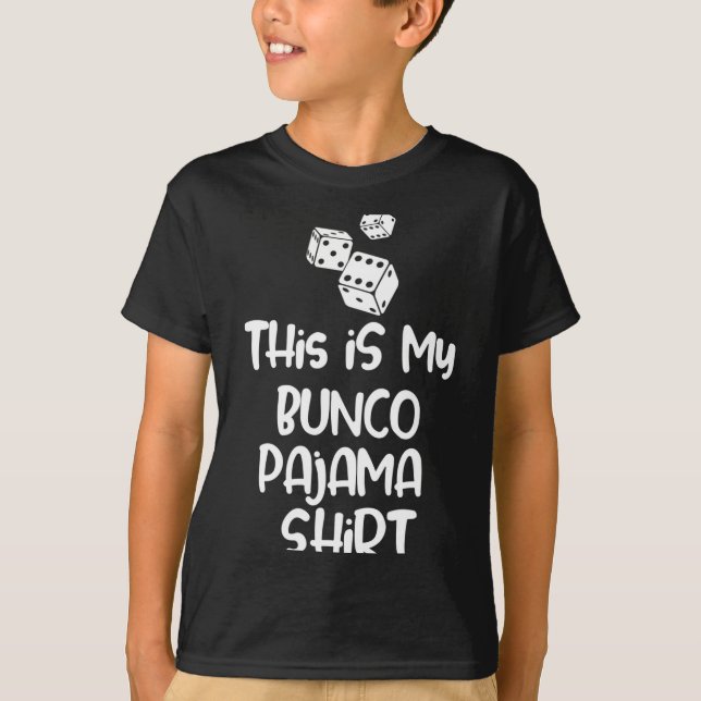 This Is My Bunco Pajama Shirt For Women Men Kids L (Vorderseite)
