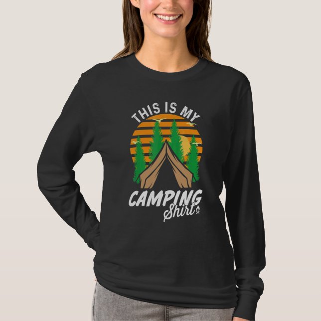 This Is My Camping Outdoorsman Adventure T-Shirt (Vorderseite)