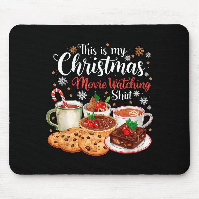 This Is My Christmas Movie Watching Design  Mousepad (Vorne)