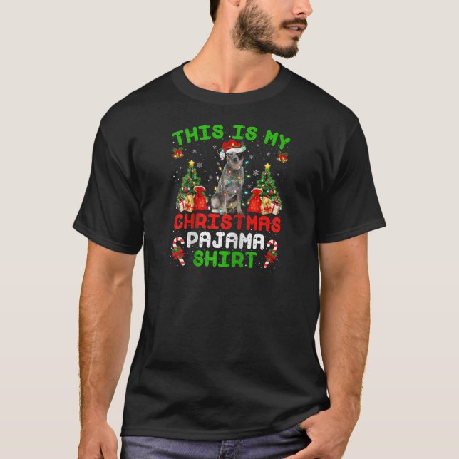 This Is My Christmas Pajama Australian Cattle Dog  T-Shirt (Vorderseite)