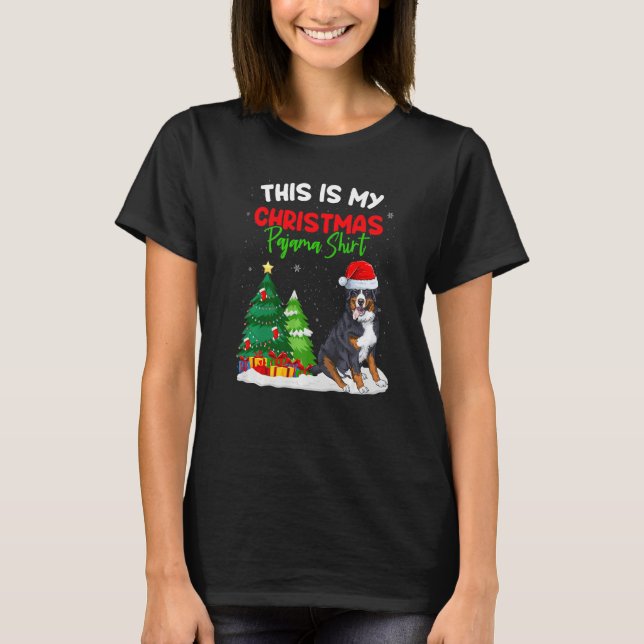 This Is My Christmas Pajama  Bernese Mountain Owne T-Shirt (Vorderseite)