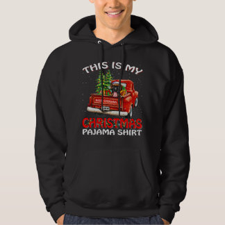 This is my christmas pajama boxer truck tree hoodie