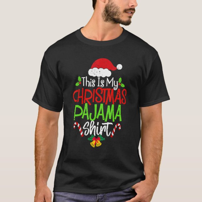 This Is My Christmas Pajama  Christmas Family Matc T-Shirt (Vorderseite)