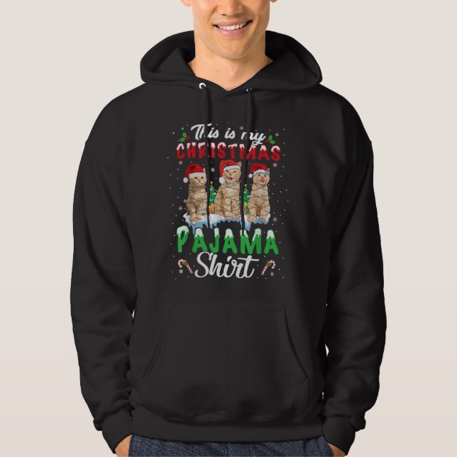 This Is My Christmas Pajama Shirt Cat Lover Funny (Vorderseite)