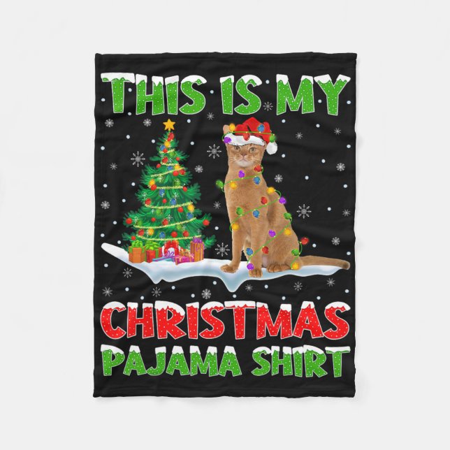 This Is My Christmas Pajama Shirt Christmas  Fleecedecke (Vorderseite)