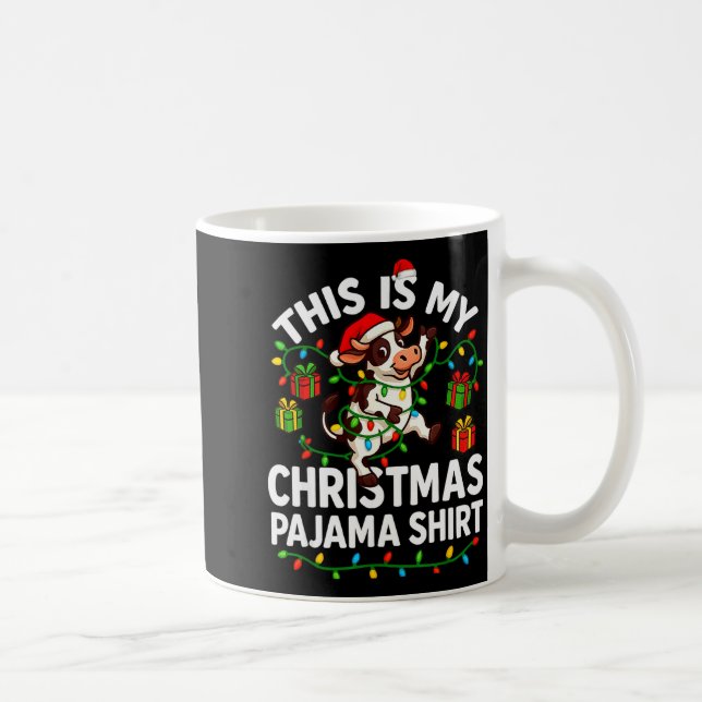 This Is My Christmas Pajama Shirt Funny Christmas  Kaffeetasse (Rechts)