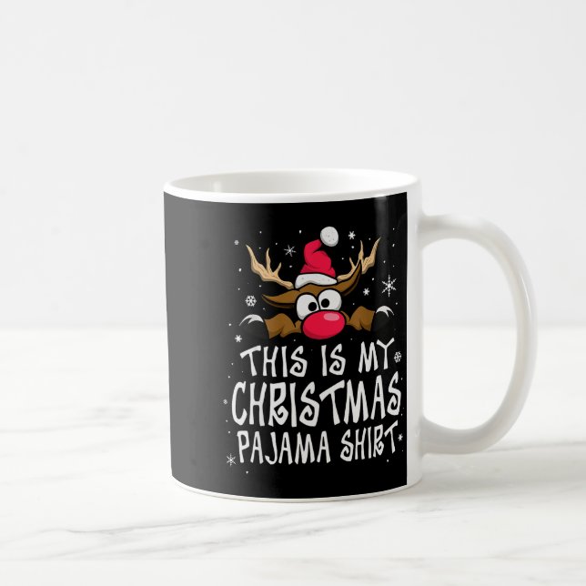 This Is My Christmas Pajama Shirt Funny Christmas  Kaffeetasse (Rechts)