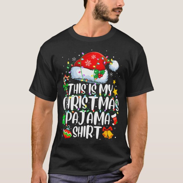 This Is My Christmas Pajama Shirt Funny Xmas Pjs M (Vorderseite)