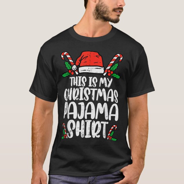 This Is My Christmas Pajama Shirt Funny Xmas Pjs M (Vorderseite)