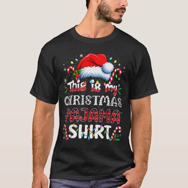 This Is My Christmas Pajama Shirt Funny Xmas Pjs M (Vorderseite)