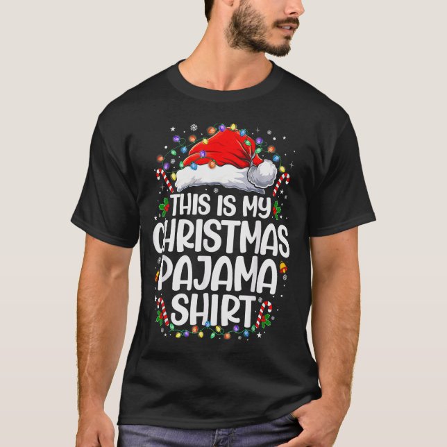 This Is My Christmas Pajama Shirt Funny Xmas Pjs M (Vorderseite)