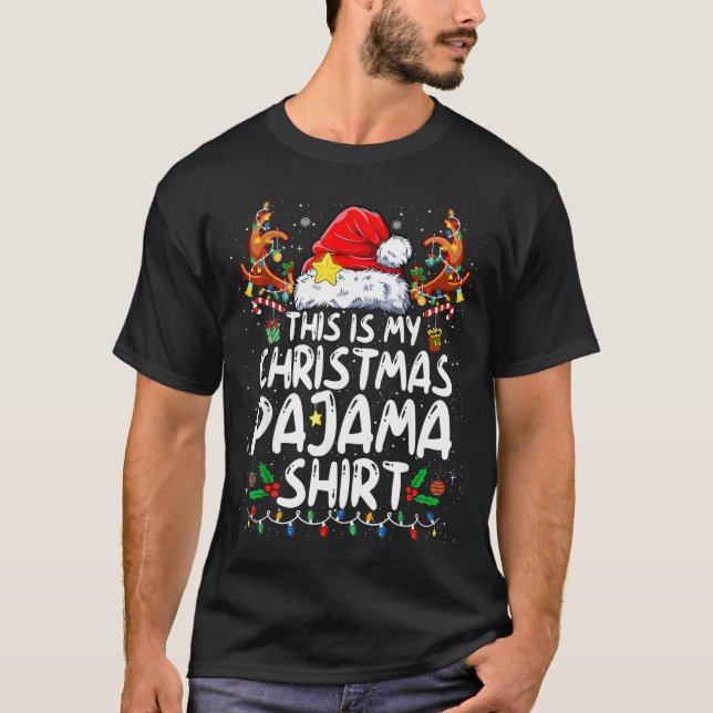 This Is My Christmas Pajama Shirt Funny Xmas Pjs M (Vorderseite)
