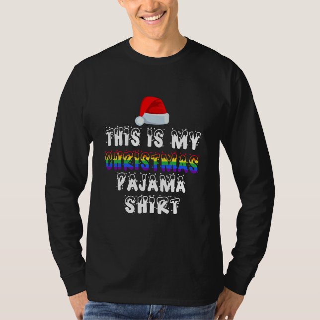 This Is My Christmas Pajama Shirt LGBT Gay (Vorderseite)