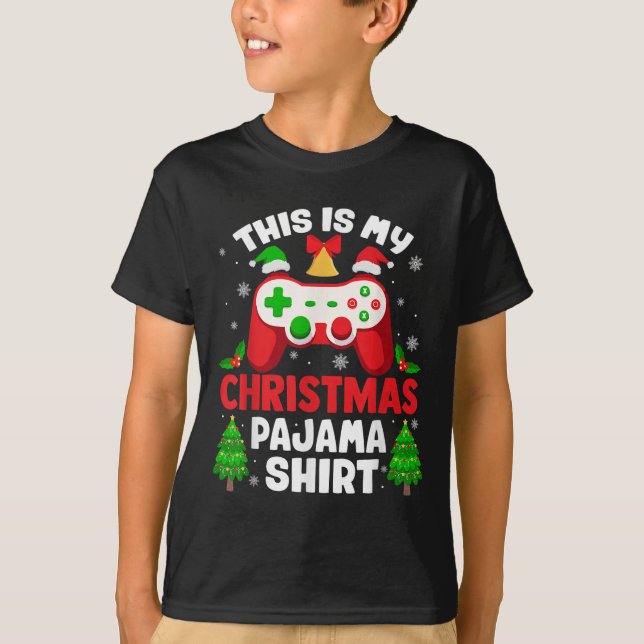 This Is My Christmas Pajama Shirt Video Gamer Gami (Vorderseite)