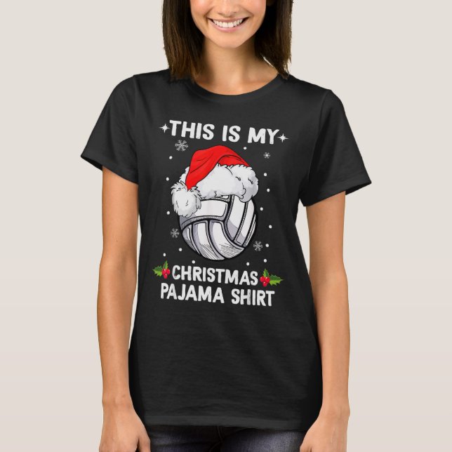 This Is My Christmas Pajama Shirt Volleyball Chris (Vorderseite)