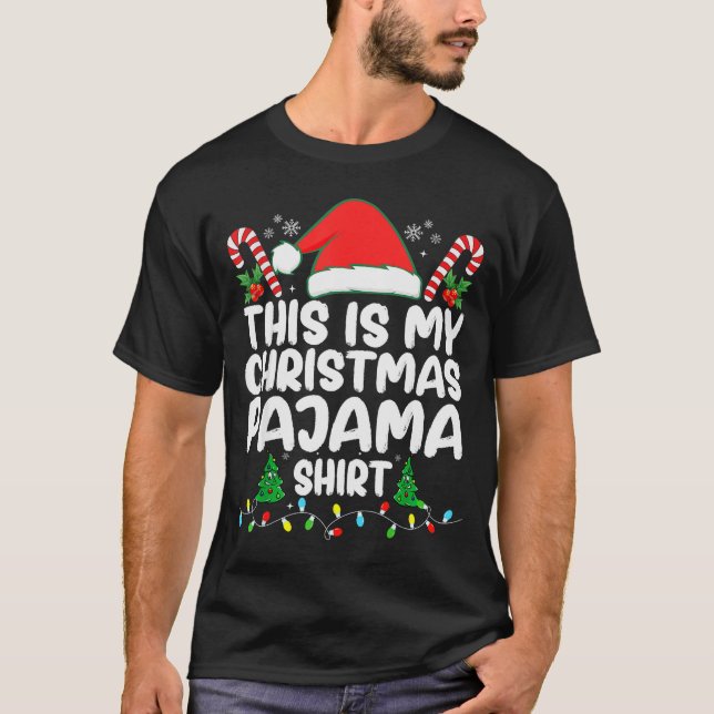 This Is My Christmas Pajama Shirt Xmas Pjs Men Wom (Vorderseite)
