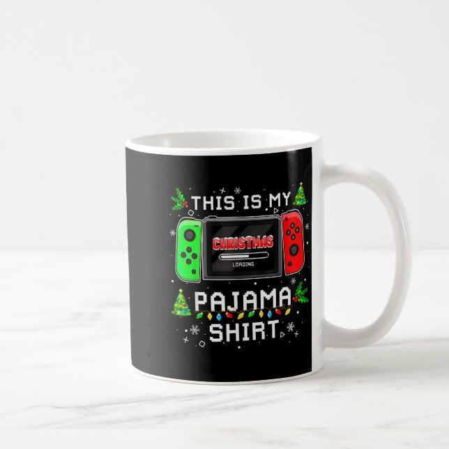 This Is My Christmas Pajama Video Game Gamer Boys  Kaffeetasse (Rechts)