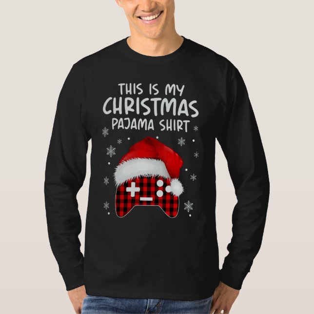 This Is My Christmas Pajama  Video Game Xmas 4 T-Shirt (Vorderseite)