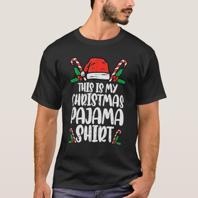 This Is My Christmas Pajama   Xmas PJs Men Women T-Shirt (Vorderseite)