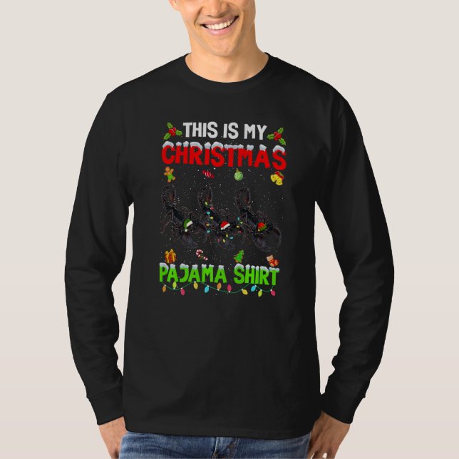 This Is My Christmas Pajama Xmas Scorpion Squad T-Shirt (Vorderseite)