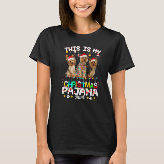 This Is My Christmas Pajama  Yorkshire Terrier Dog T-Shirt