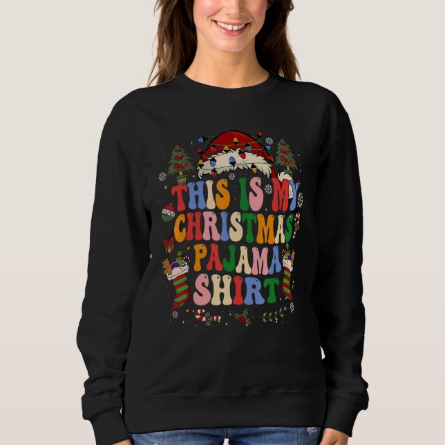 This Is My Christmas Retro  Santa Xmas Men Women 3 Sweatshirt (Vorderseite)