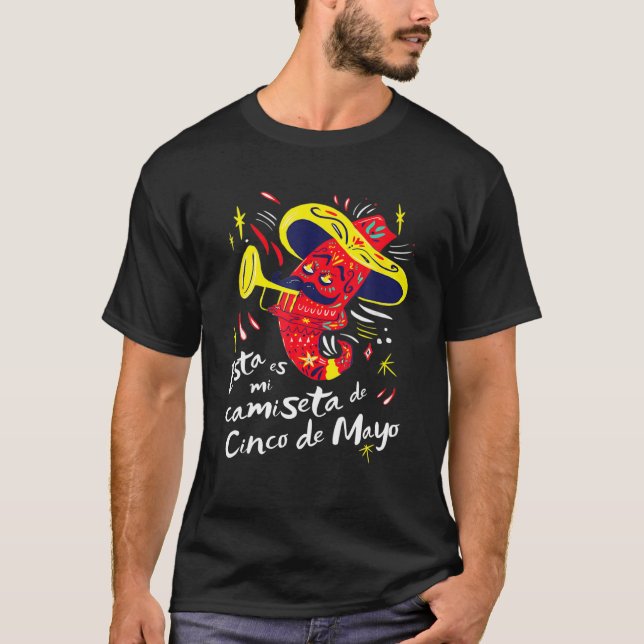 This Is My Cinco De Mayo Spanish Party Pepper T-Shirt (Vorderseite)