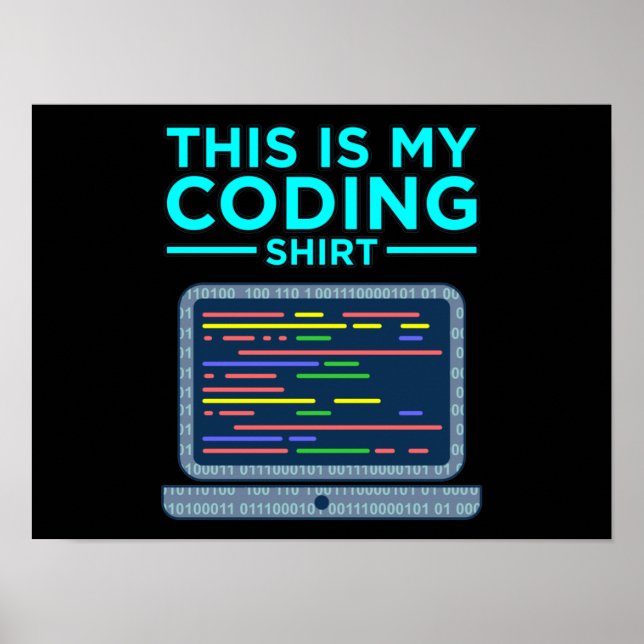 This Is My Coding Computer Programming Programer Poster (Vorne)