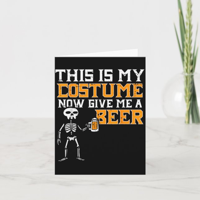 This Is My Costume Funny Skeleton Halloween Men Da Karte (Vorderseite)