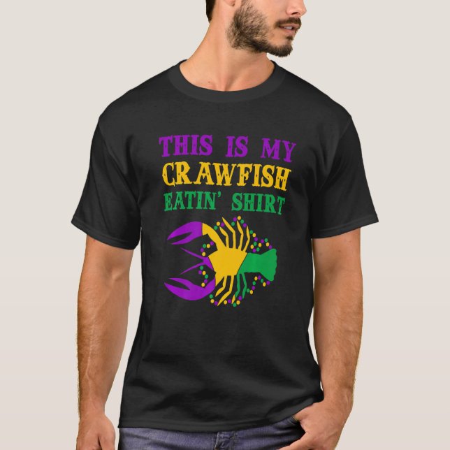 This Is My Crawfish Eating T-Shirt New Orleans Mar (Vorderseite)