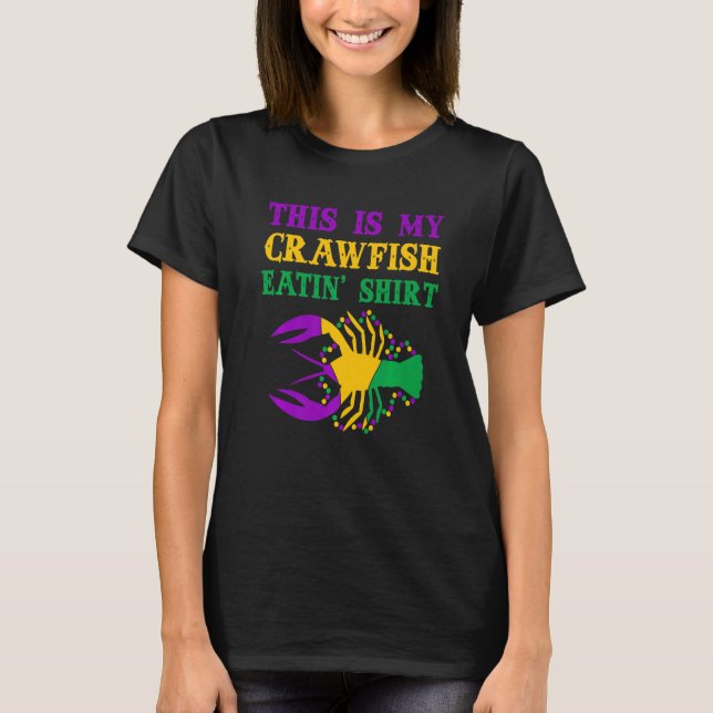 This Is My Crawfish Eating T-Shirt New Orleans Mar (Vorderseite)