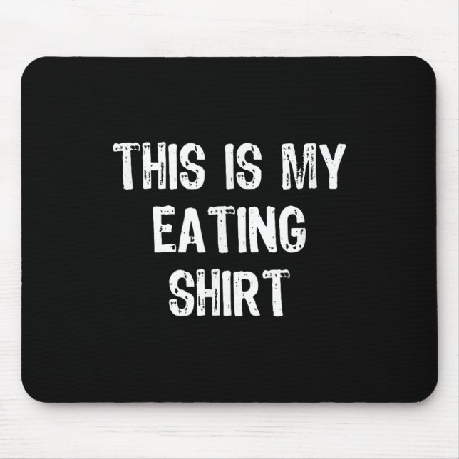 This Is My Eating Funny Foodie Gift Christmas  Mousepad (Vorne)
