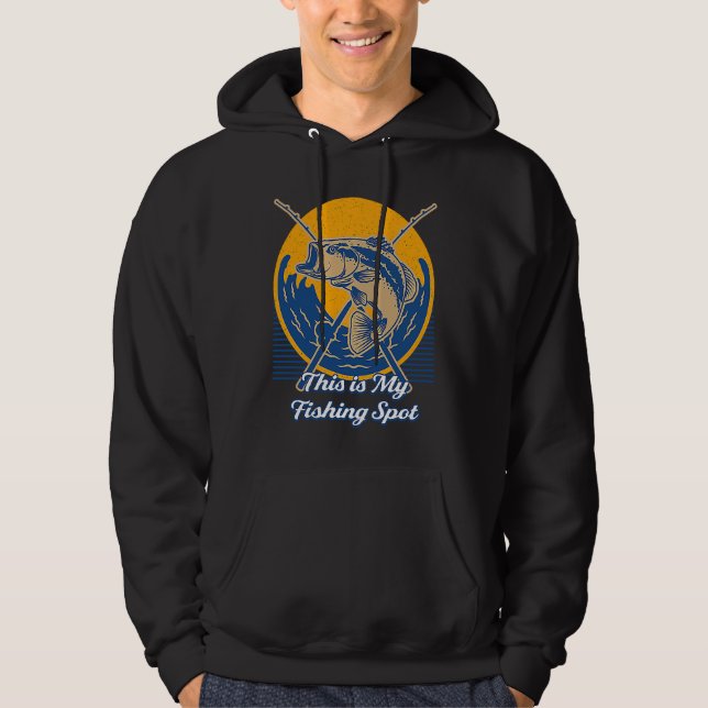 This is My Fishing Spot Hunting Boating Hunter Boa Hoodie (Vorderseite)