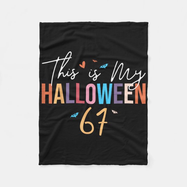 This Is My Halloween 67 Funny Six Seven Meme Gen A Fleecedecke (Vorderseite)