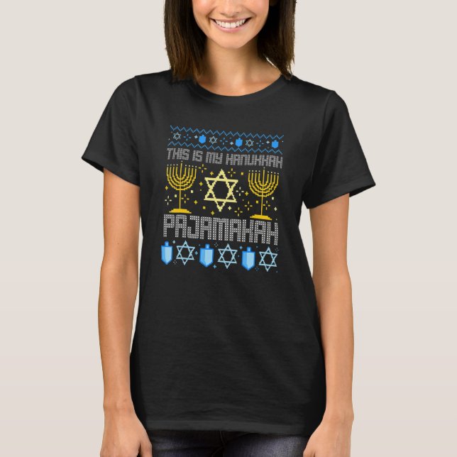 This Is My Hanukkah Pajamakah Chanukah Pajama  1 T-Shirt (Vorderseite)