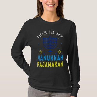 This Is My Hanukkah Pajamakah Hanukkah Jewish Paja T-Shirt