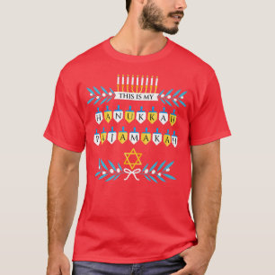 This is My Hanukkah Pajamakah Menorah Fundel Funn T-Shirt