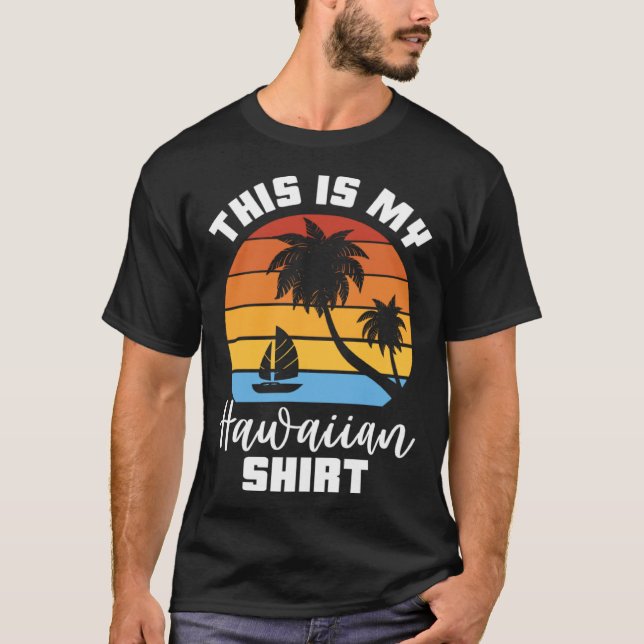 This Is My Hawaiian Aloha Luau Party Tropical Hawa T-Shirt (Vorderseite)