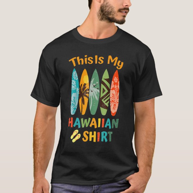 This Is My Hawaiian Luau.Aloha Hawaii Beach Pineap T-Shirt (Vorderseite)