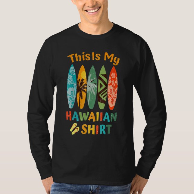 This Is My Hawaiian Luau.Aloha Hawaii Beach Pineap T-Shirt (Vorderseite)