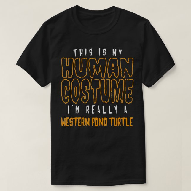 This Is My Human Costume I'm Really A Western Pond T-Shirt (Design vorne)