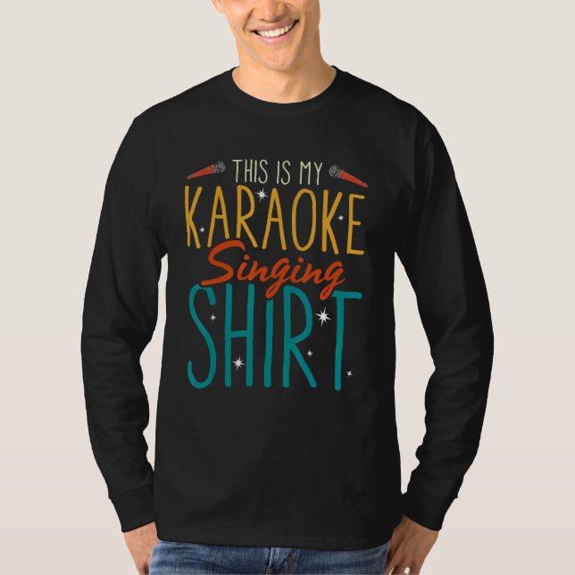 This Is My Karaoke Singing   Karaoke Singer T-Shirt (Vorderseite)