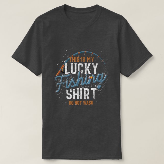 This Is My Lucky FishingFisherman Funny Fishing  T-Shirt (Design vorne)