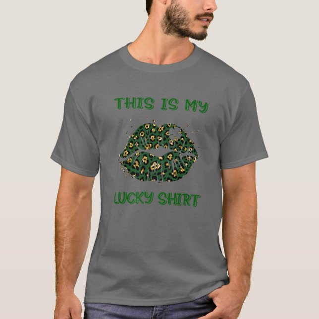 This Is My Lucky Tee St Saint Patrick's Day Lips S (Vorderseite)