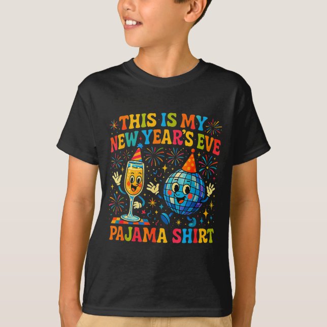 This Is My New Year’s Eve Pajama Funny Retro Gift  T-Shirt (Vorderseite)