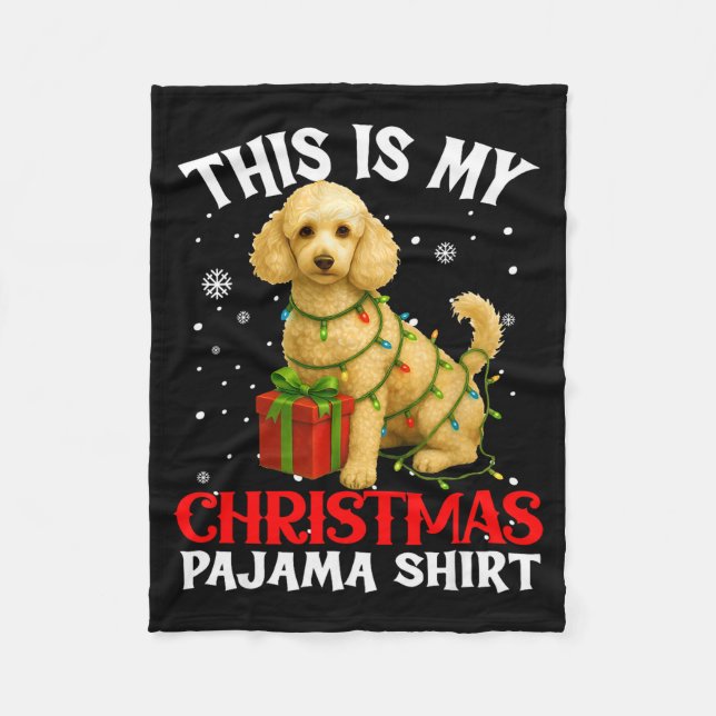 This Is My Odle Christmas Pajama Shirt Xmas Pet Do Fleecedecke (Vorderseite)