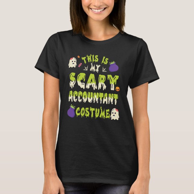 This Is My Scary Accountant Costume Style Costume T-Shirt (Vorderseite)