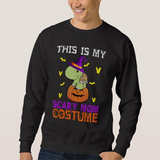 This Is My Scary Mom Costume Turtle Halloween Sweatshirt (Vorderseite)