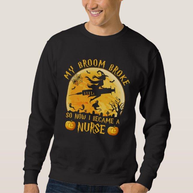 This is My Scary Nurse Witcher Happy Halloween Sweatshirt (Vorderseite)
