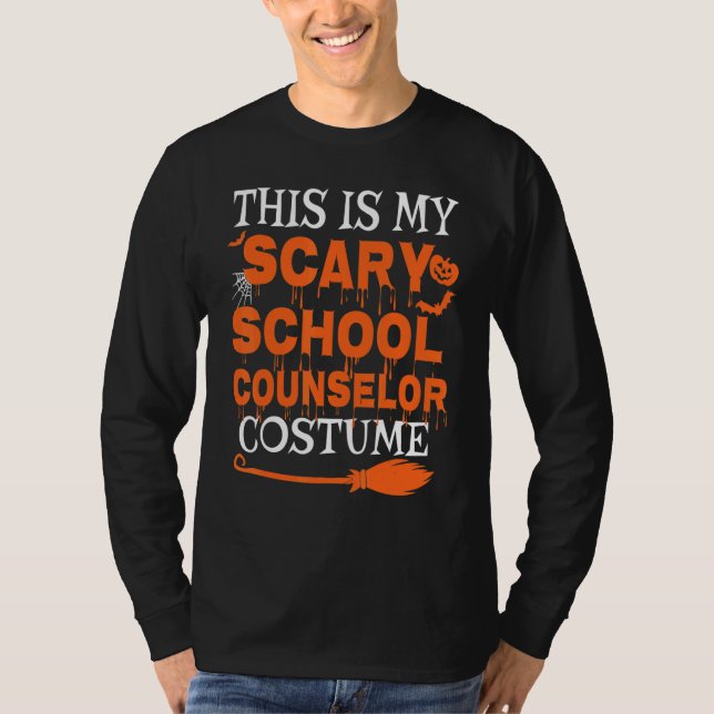 This Is My Scary School Counselor Costume Spooky H T-Shirt (Vorderseite)